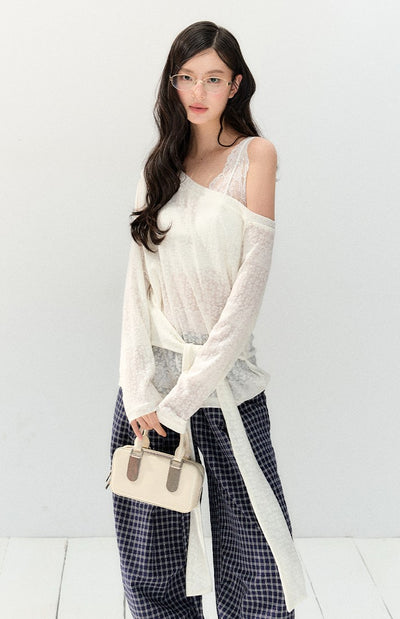White Lace T-shirt/Underwear SHI0141