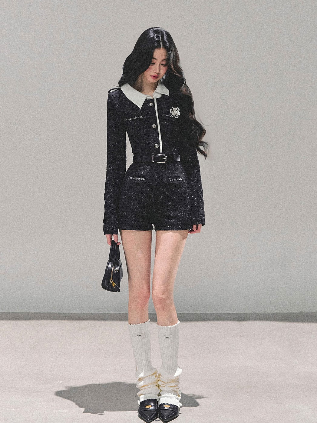 Luxurious Style Flower Decorated Jumpsuit DIA0684