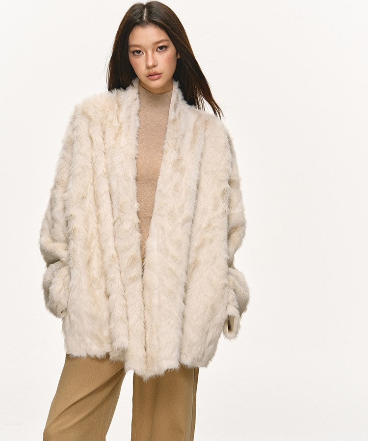 Eco-friendly Fur Plush Coat ANA0077