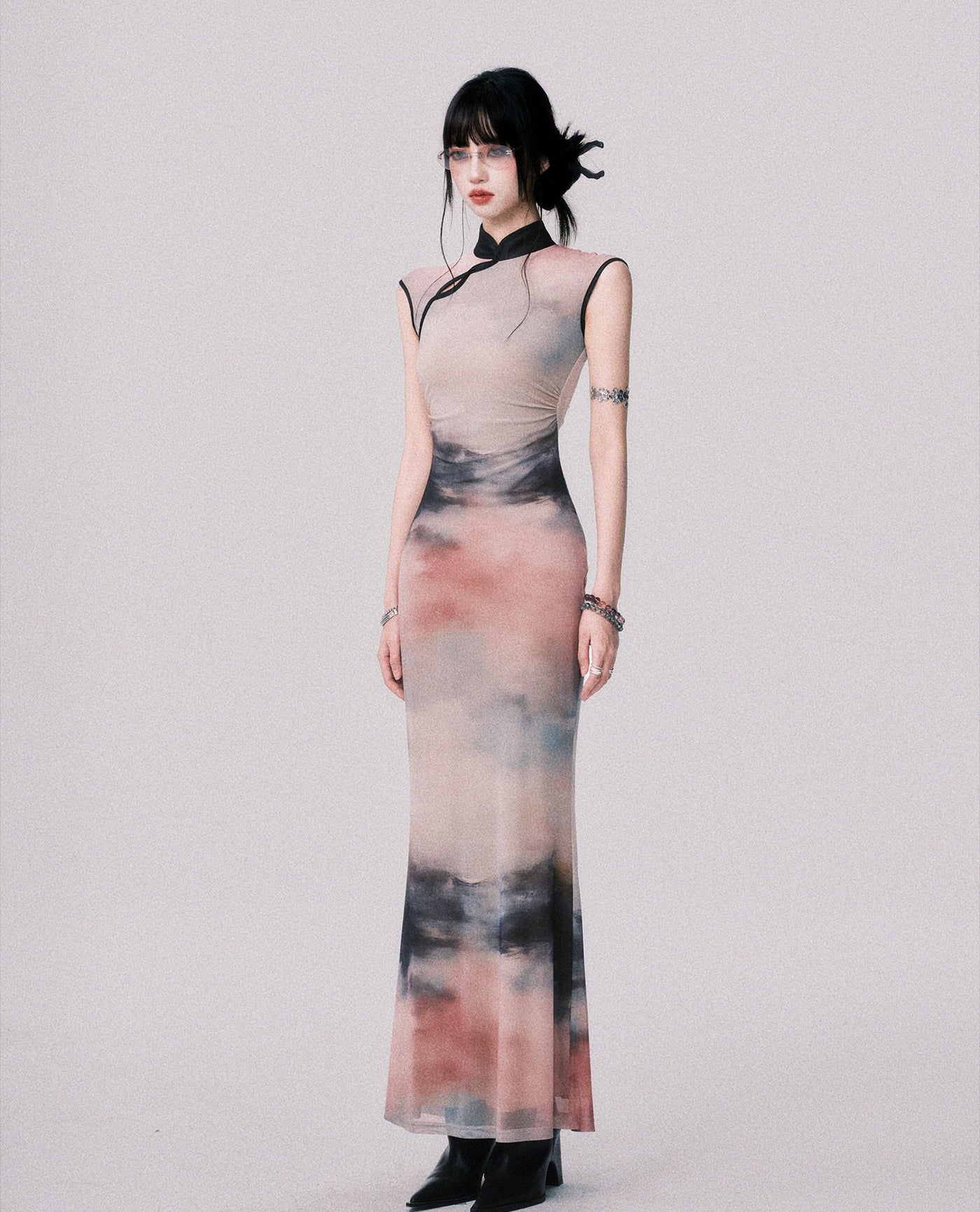 Ink Painting Chinese Long Dress LUL0148