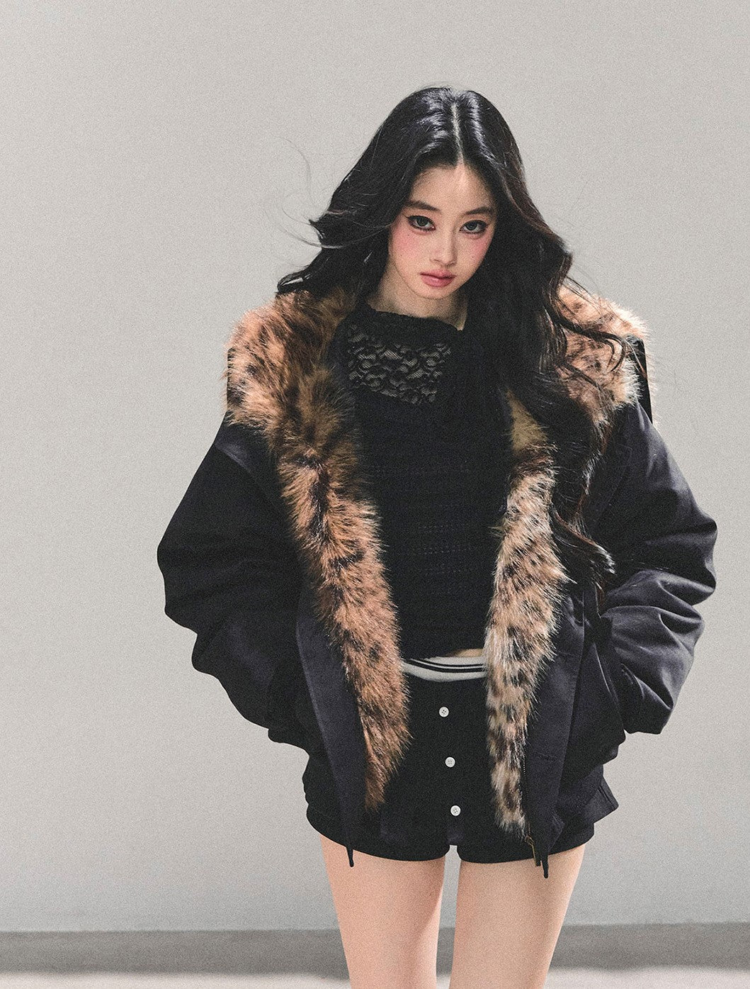 Fur Quilted Warm Coat DIA0664