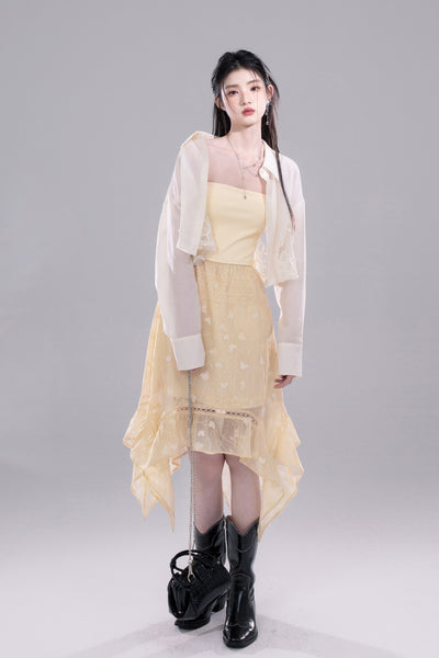 Lace Lyocell Sunscreen Shirt COT0267