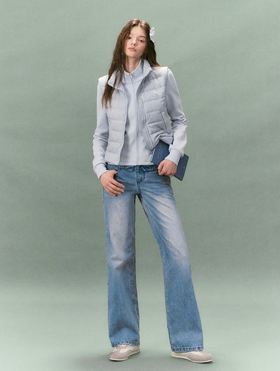 Lightweight Stand Collar Down Vest LAL0235