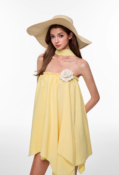 Yellow Flower Multi-wear Dress 4MU0130