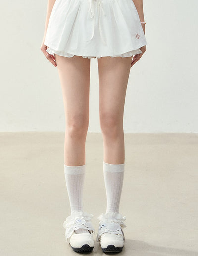 Pleated Bow-knot Skirt Pants NTO0226