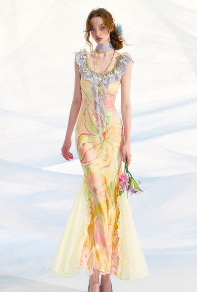 Stream Of Consciousness Print Dress OFA0233