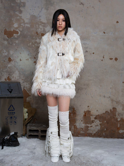 Punk Rock Eco-friendly Fur Coat ARI0031