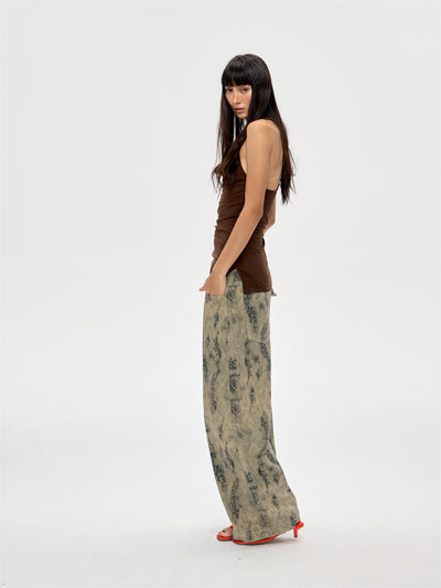 Backless Beaded Swing Collar Top CUR0212