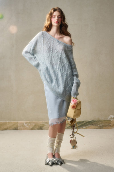 Lazy Relaxed Jacquard Knit GRO0110