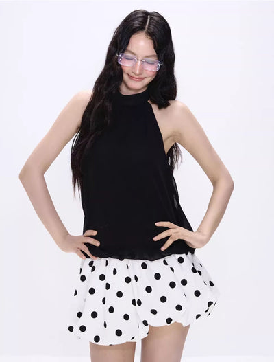 Polka Dot Puffy Skirt NEC0215