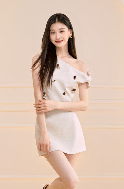 Asymmetric Sleeveless Shirt/Skirt OSH0150