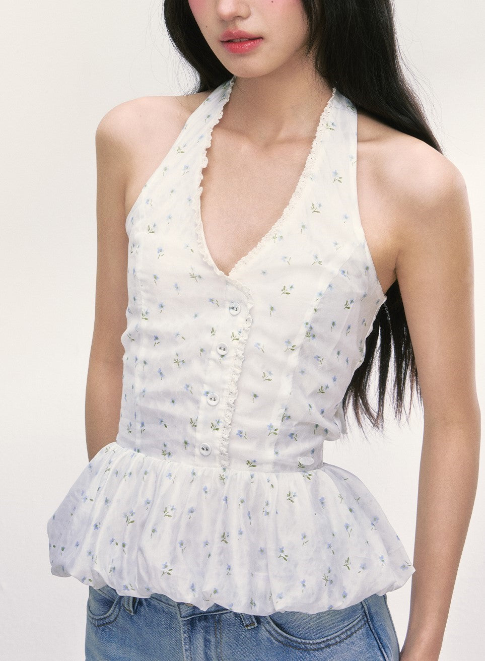 Floral Halter Neck Top WEE0007