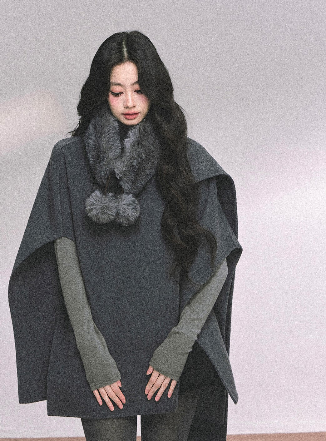 High-end French Luxury Woolen Cloak DIA0636