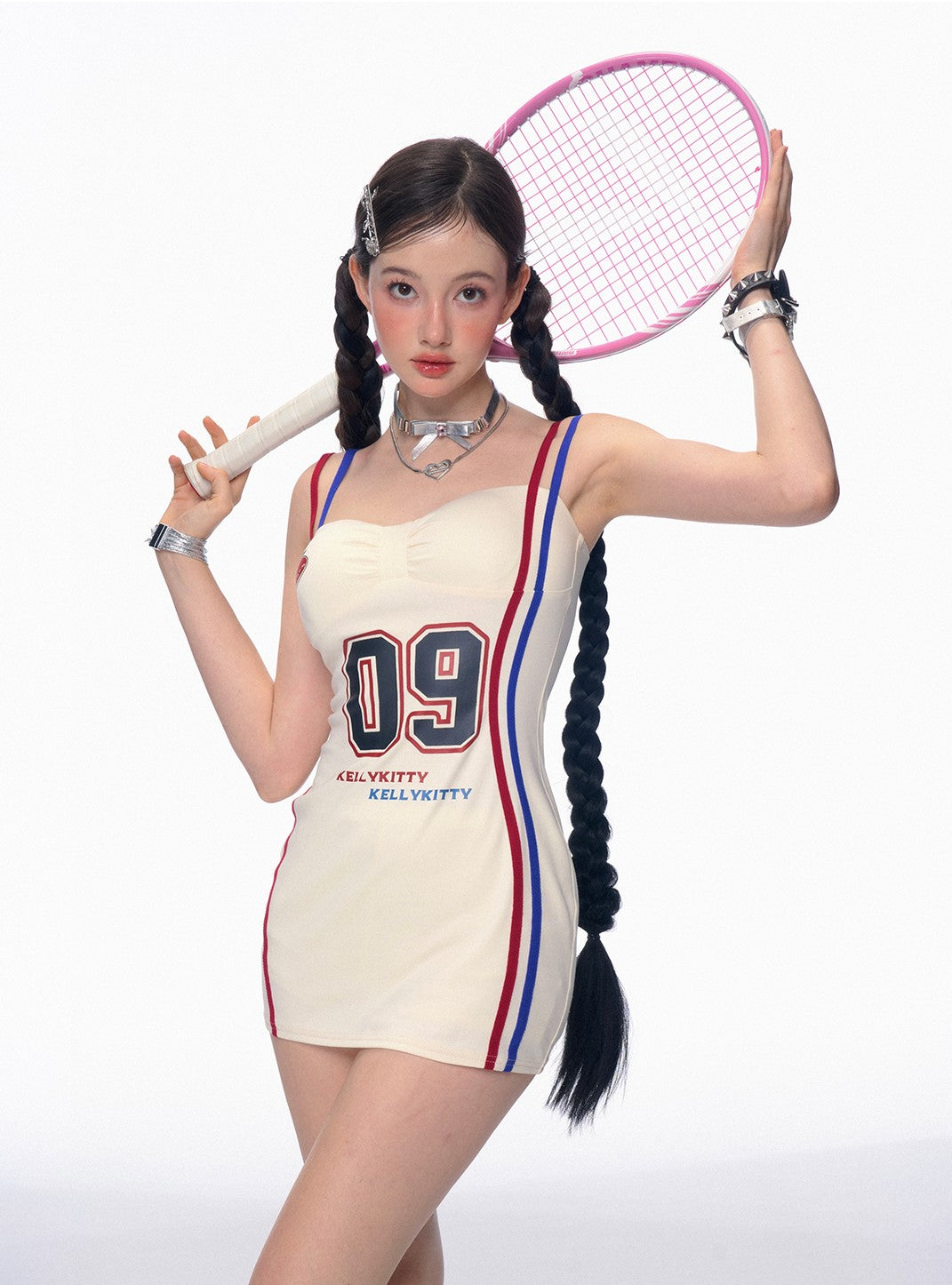 American Sports Style Casual Tight Suspender Dress DIA0188