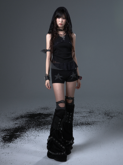 Punk Striped Splicing Leg Socks FRU0111