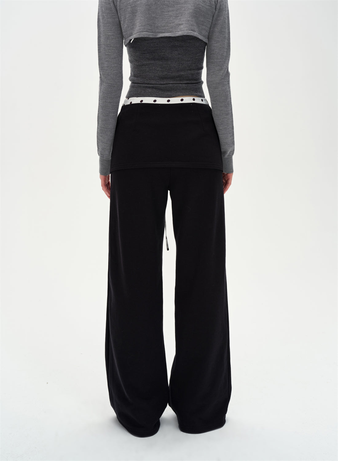 Polka Dot Waist Casual Sweatpants CUR0255