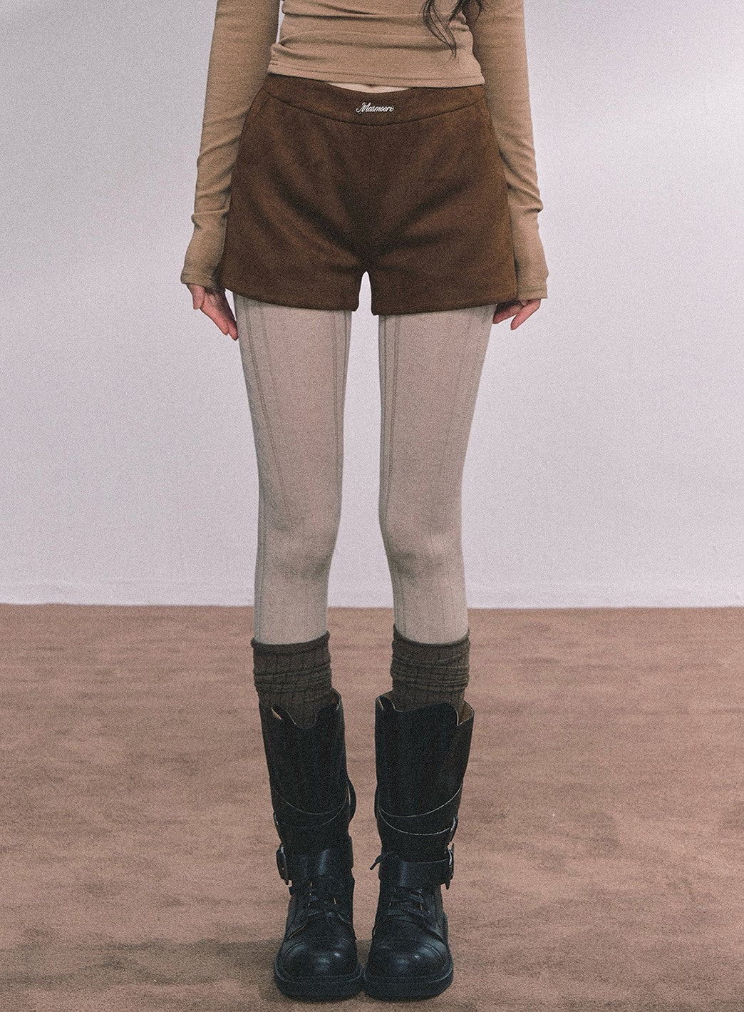 Gold Suede Suit Jacket/Shorts DIA0610