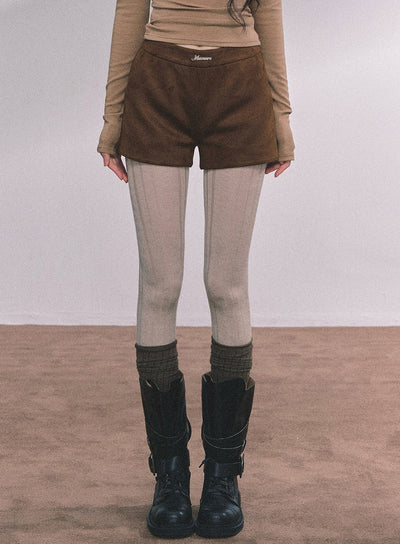 Gold Suede Suit Jacket/Shorts DIA0610