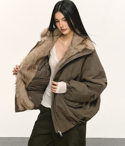 Eco-friendly Fur Collar Down Jacket ANA0079