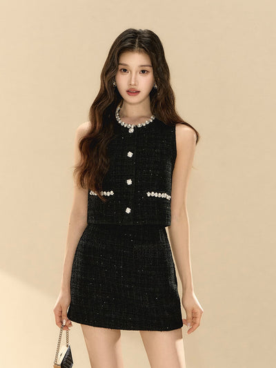 Pearl Fragrance Style Vest/Skirt OSH0136