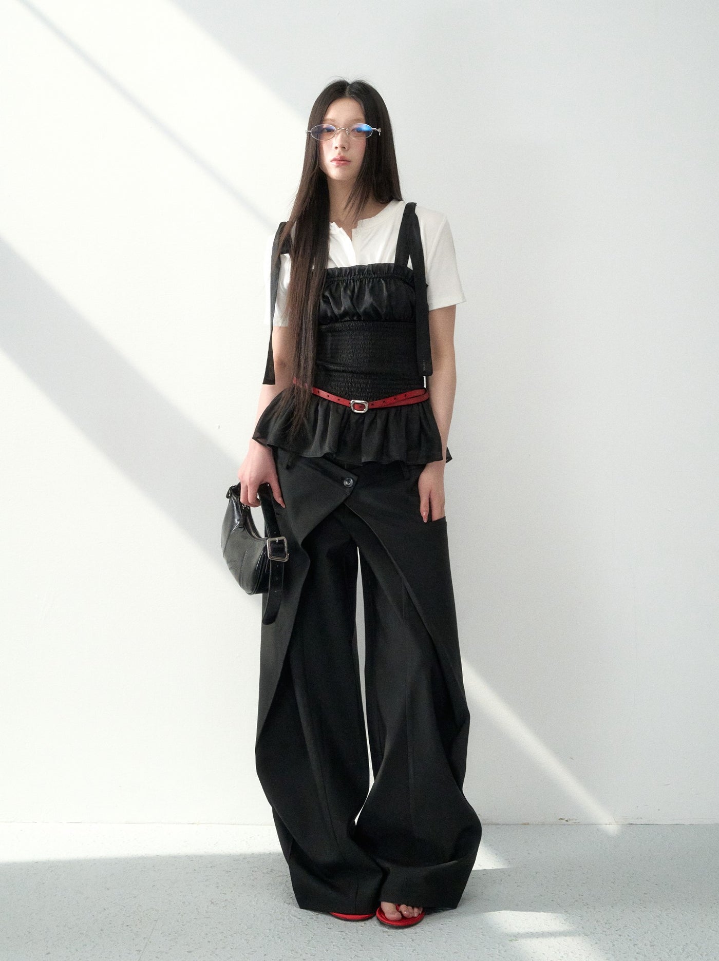Double Waist Wide-leg Suit Pants LAL0181