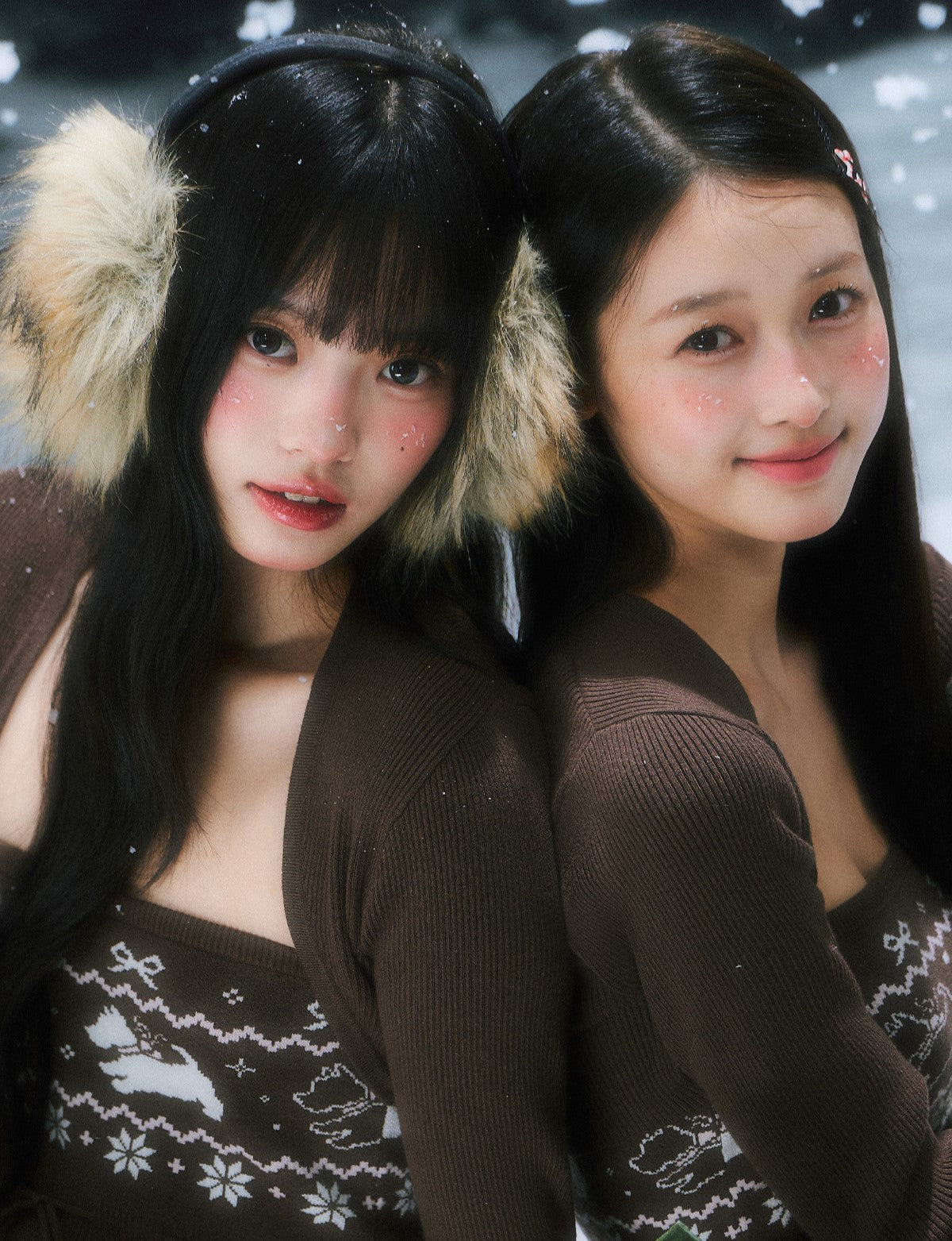 Brown Fair Isle Design Sweater WEE0100