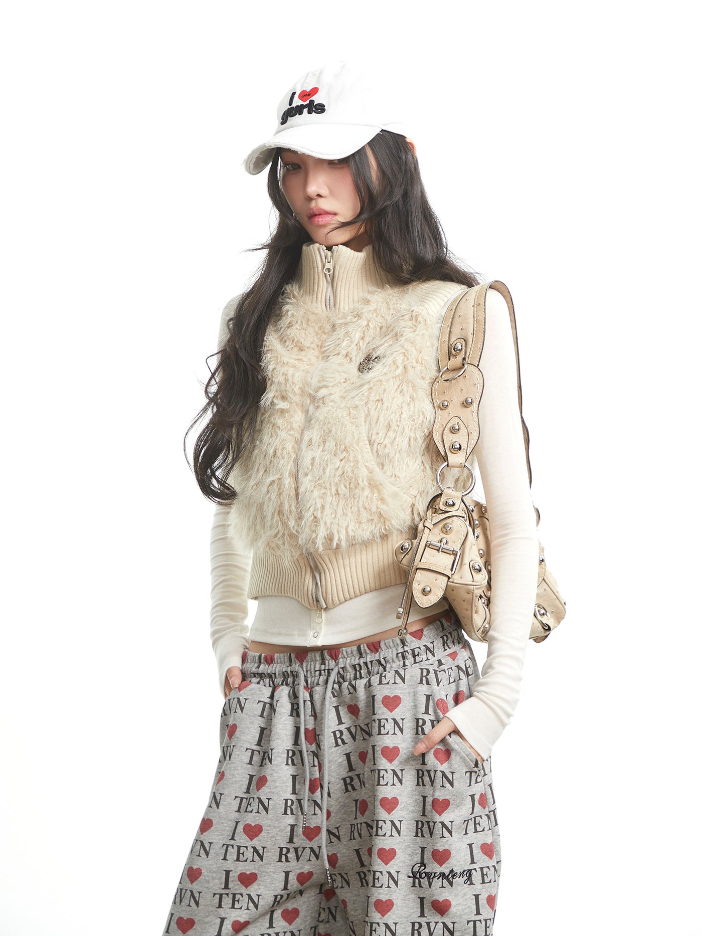 Furry Casual Short Vest Jacket UNC0319