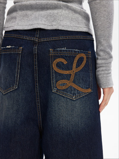 Washed Classic Loose Wide Leg Jeans SAL0206