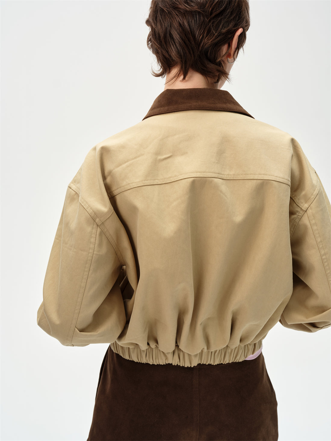 Retro Lapel Design Workwear Jacket CUR0251