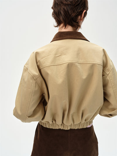 Retro Lapel Design Workwear Jacket CUR0251