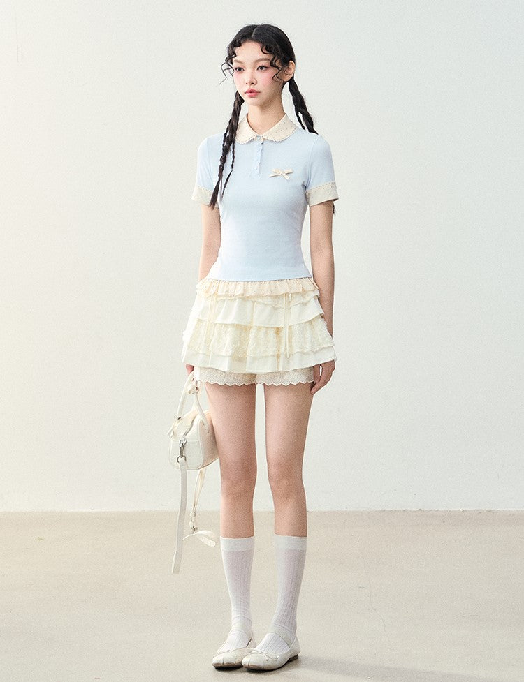 Fake Two-piece Splicing T-shirt NTO0227
