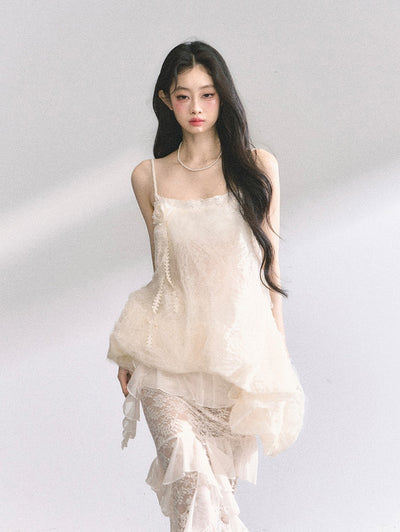 High-grade Top/Lace Long Skirt DIA0444