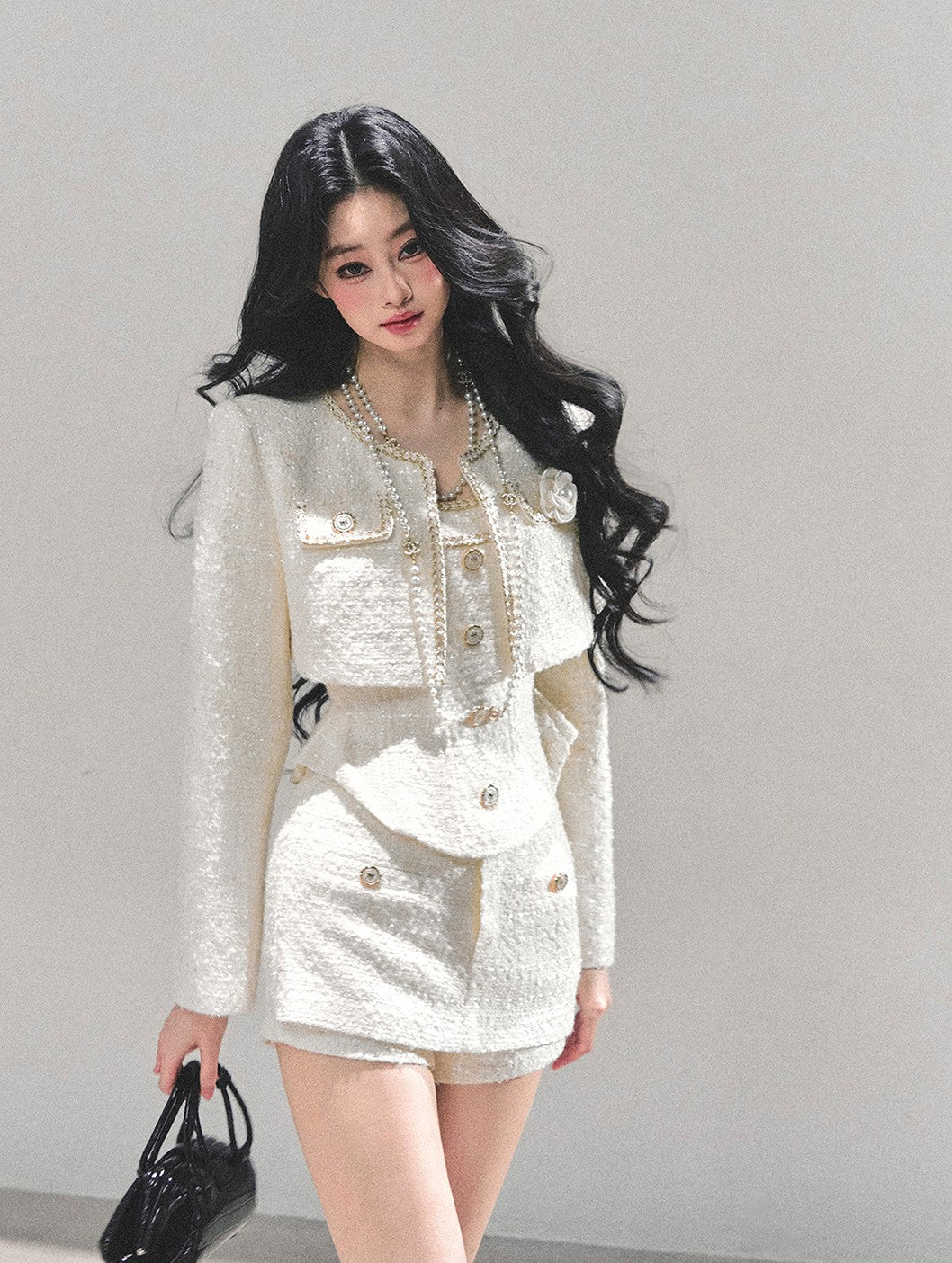 Luxurious Style Short Jacket/Top/Shorts DIA0667