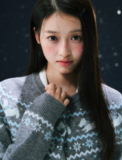 Nordic Design Jacquard Knit Cardigan WEE0106