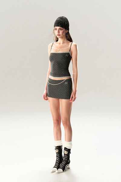 Pearl Cross Lace Camisole/Shorts 4MU0009