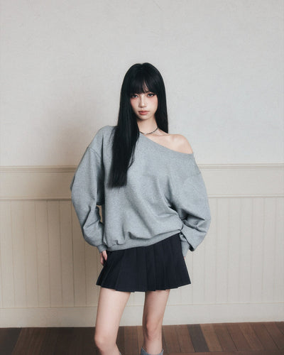Low-Waist Pleated Skirt LUL0181