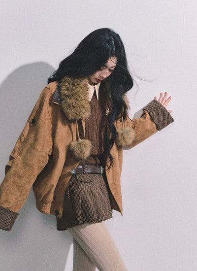 Imitation Fur Collar Scarf DIA0622