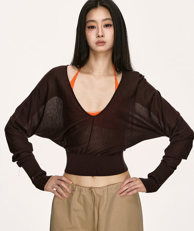 V-neck Loose Layered Top ANA0011