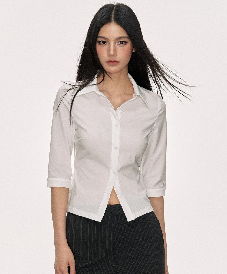 Mid-length Sleeve Temperament Shirt ANA0016