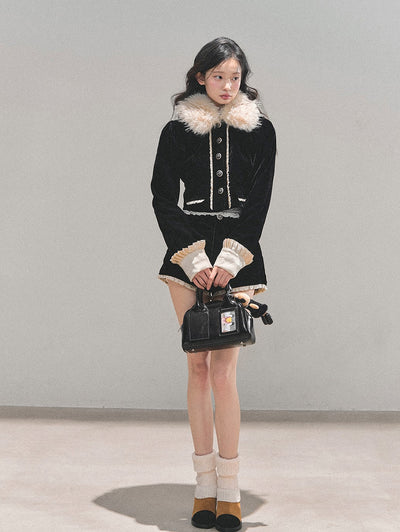 Snow Country Fur Short Jacket/Shorts DIA0702