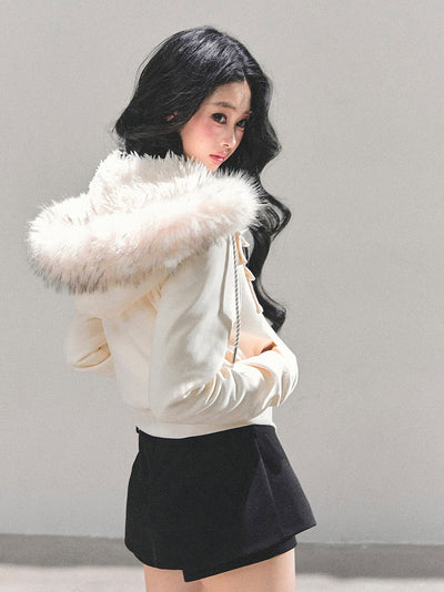 Hooded Lambswool Fleece Jacket DIA0677