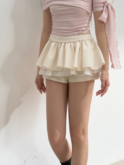 Multi-layered Short Puffy Shorts SUN0139