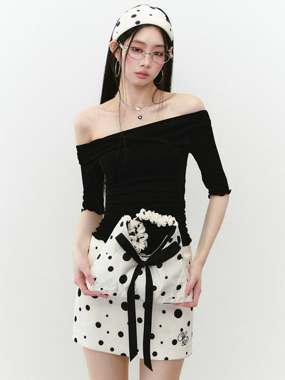 One-shoulder Mid-sleeve T-shirt VIA0244