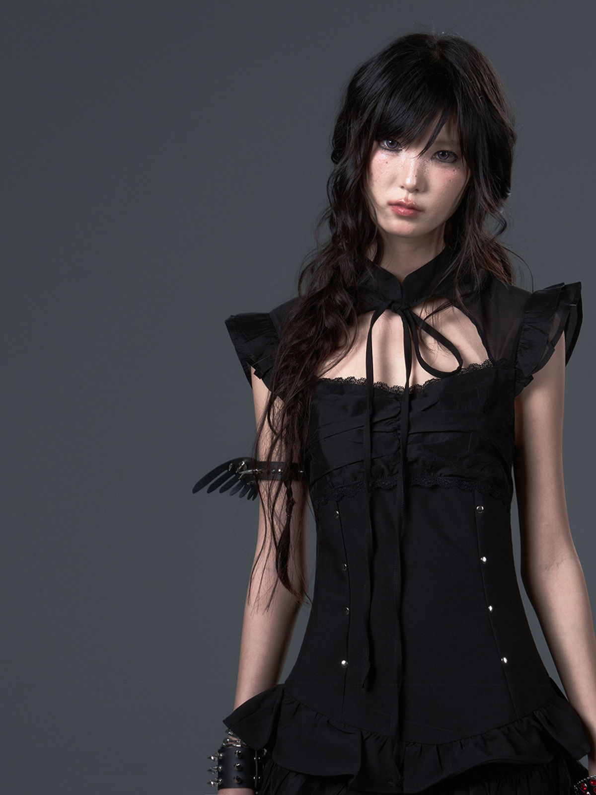 Small Flying Sleeve Puffy Cake Dress FRU0107