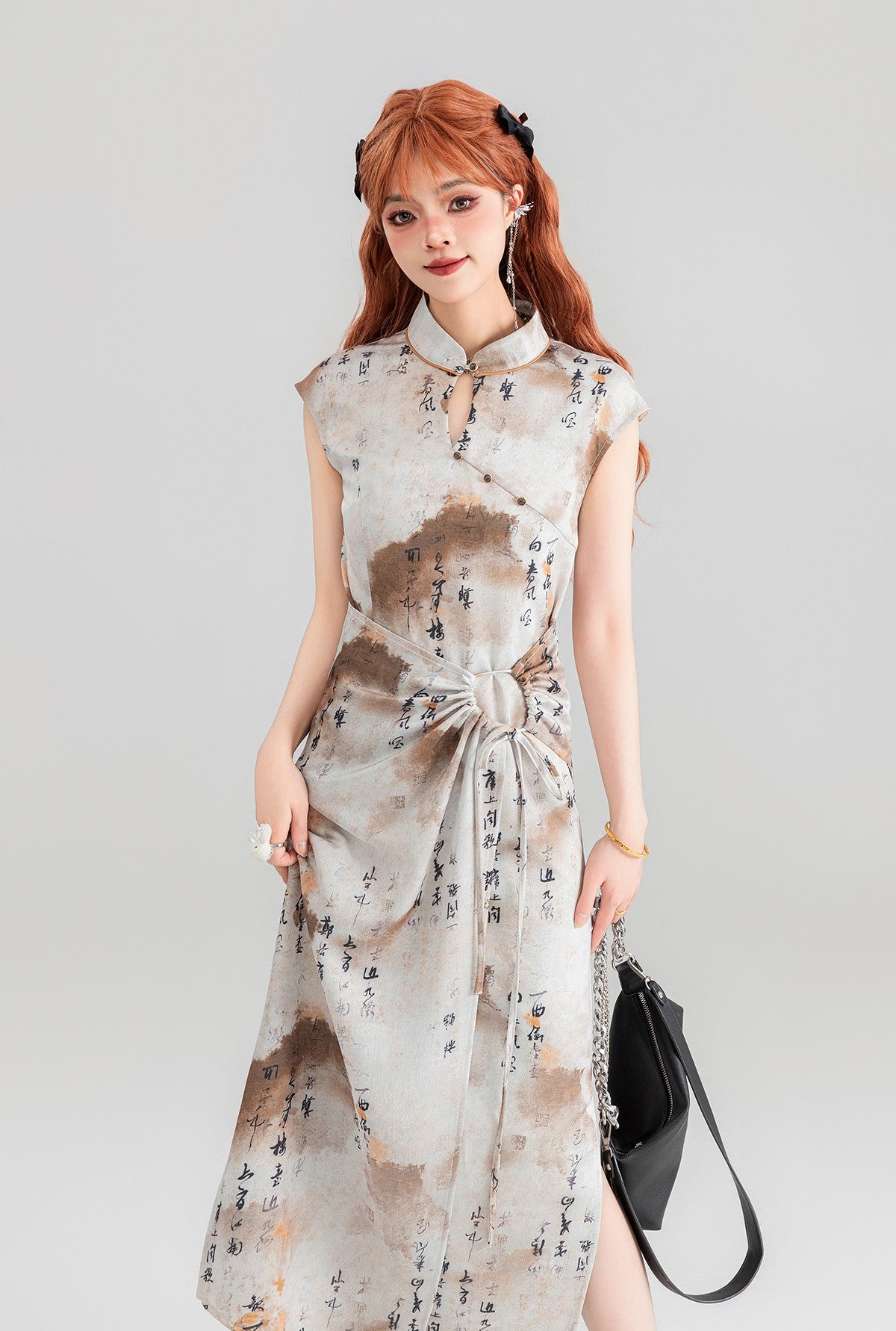 Ancient Style Design Smudged Dress KEI0075