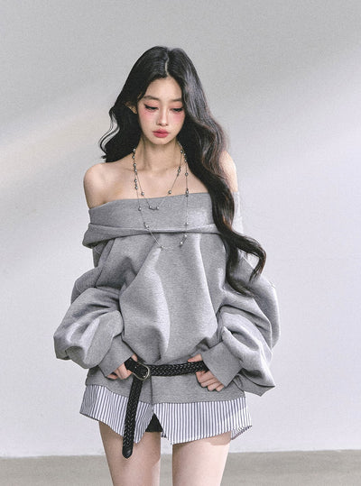 American Oversized Hooded Sweatshirt DIA0549