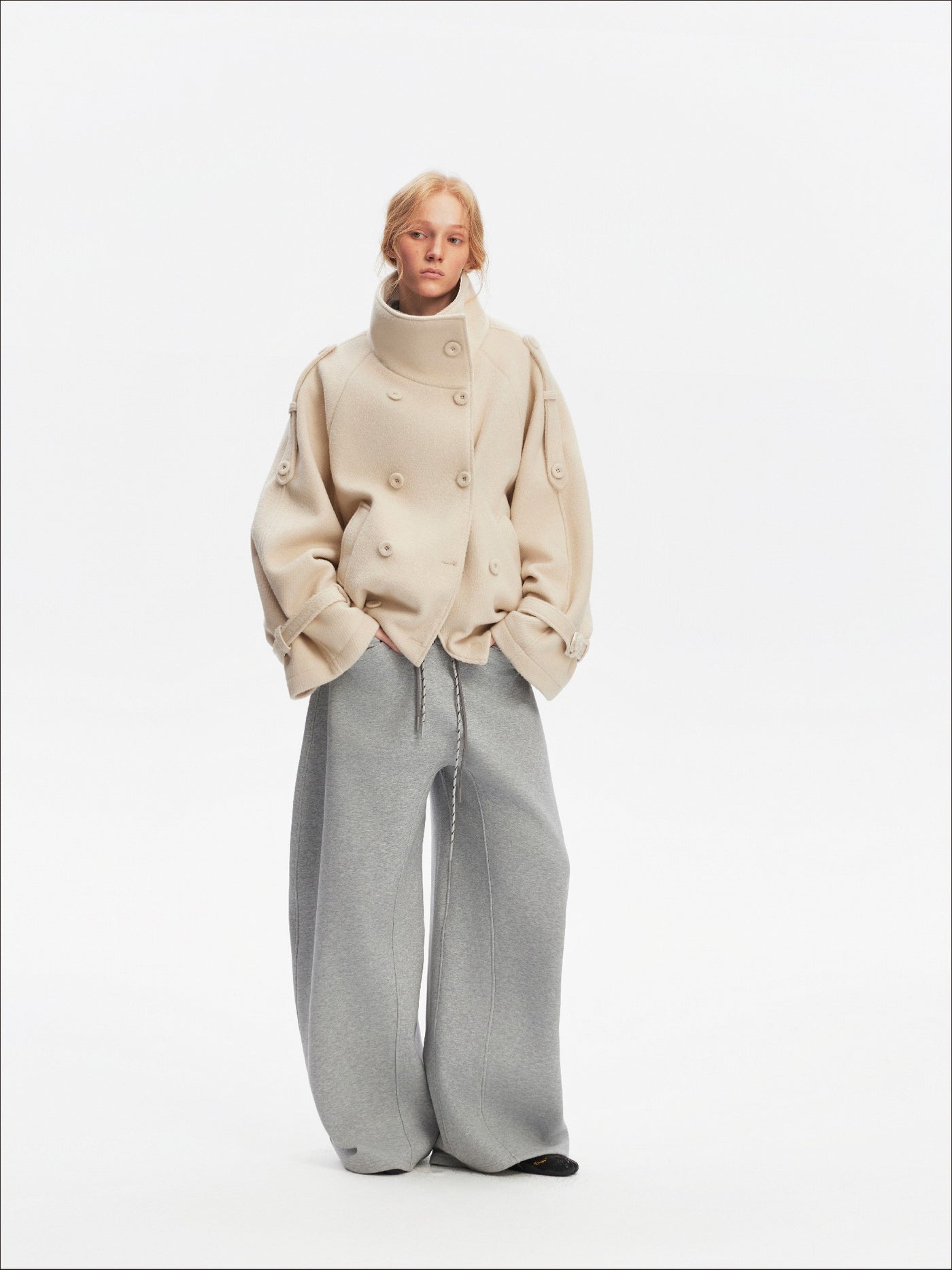 Batwing Sleeves Large Lapel Jacket SAL0202