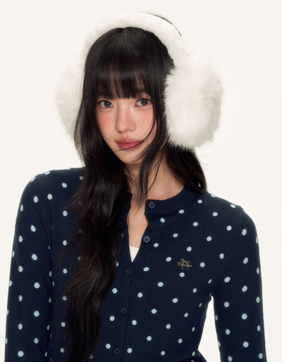 Polka Dot Basic Knit Cardigan WEE0091