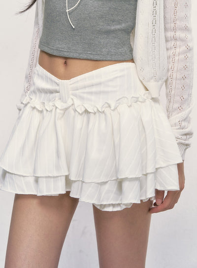 Bow Waist Puffy Cake Skirt WEE0020