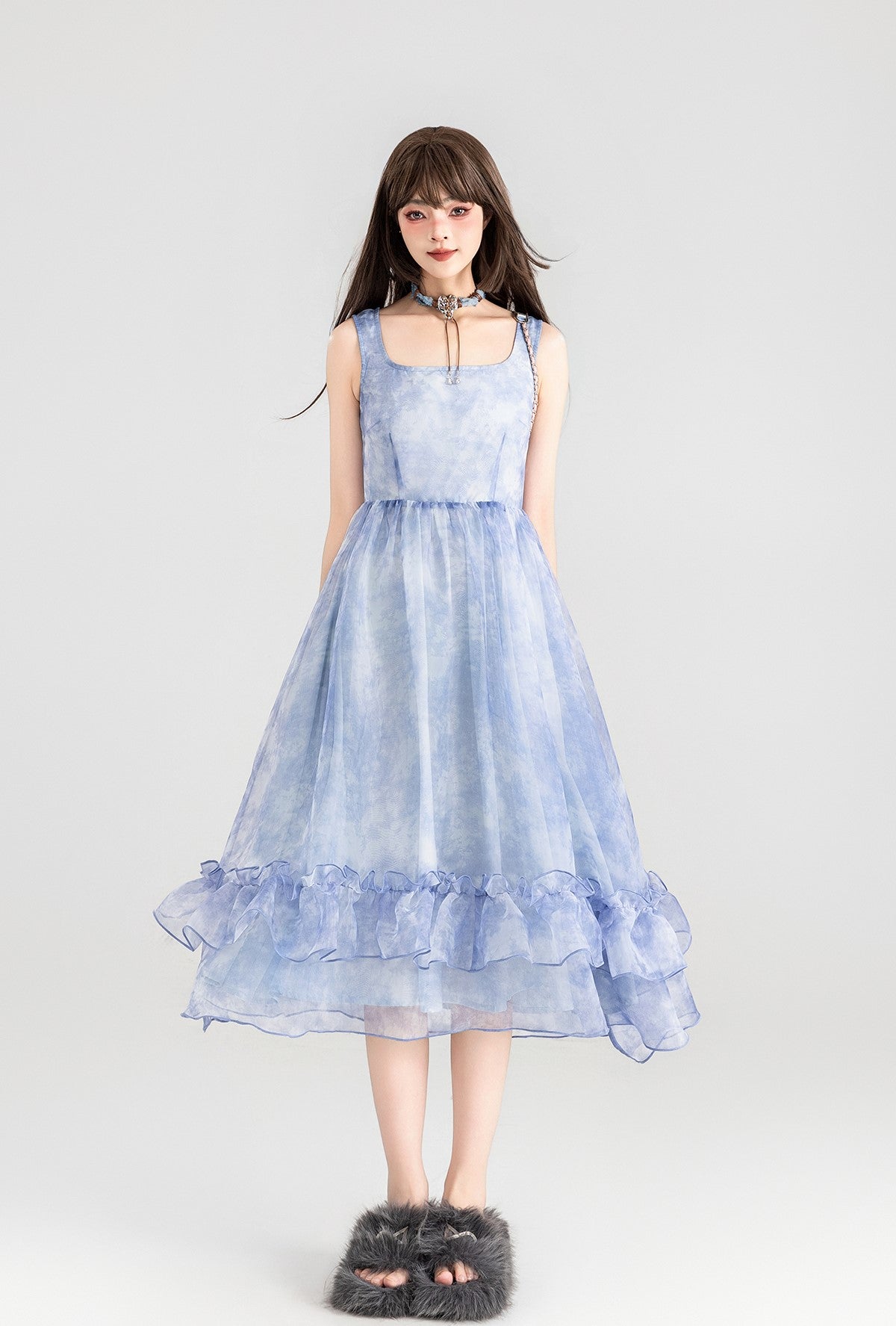 Clear Fairy Royal Style Suspender Dress KEI0098